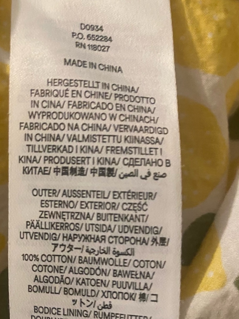 Boden May Cotton MIDI Tea Dress Lemon printed Size 12 US - Picture 7 of 8